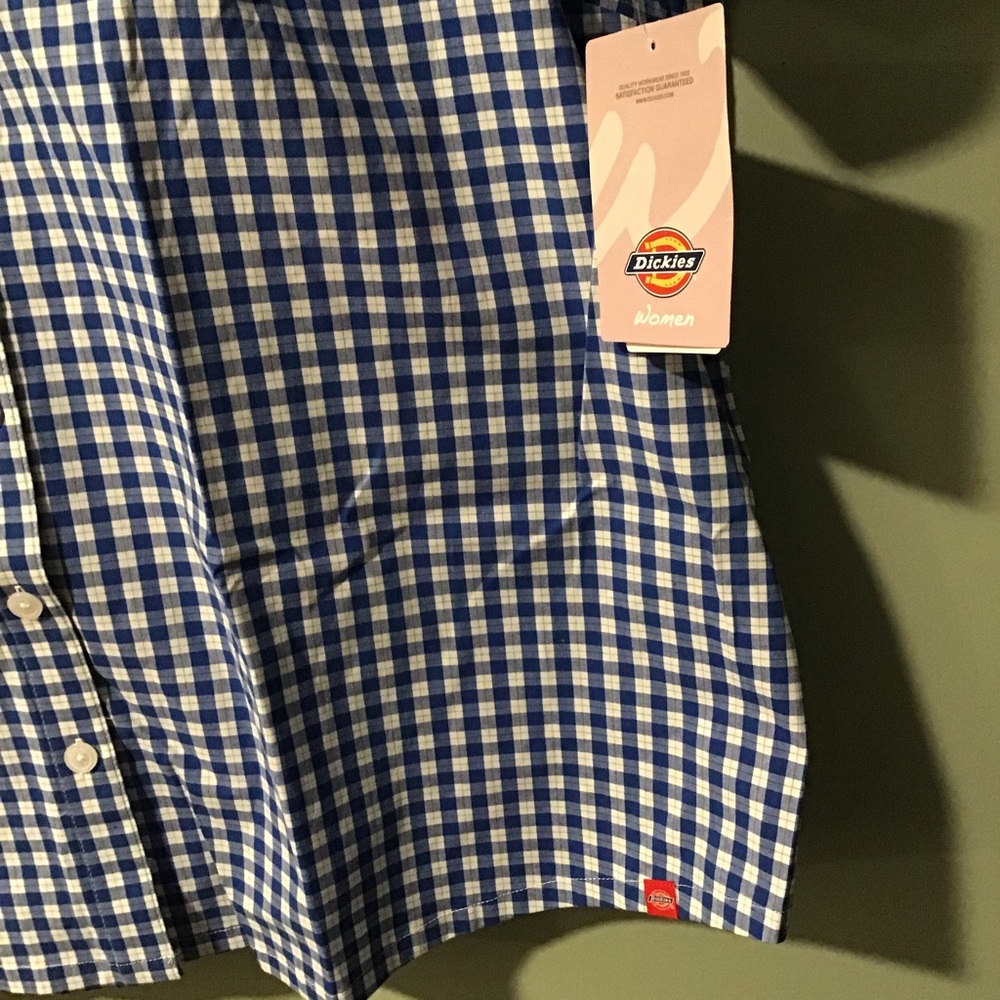 Dickies Women Stretch Short Sleeve Poplin Shirt Size 2XL NWT - Picture 3 of 8